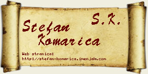 Stefan Komarica vizit kartica